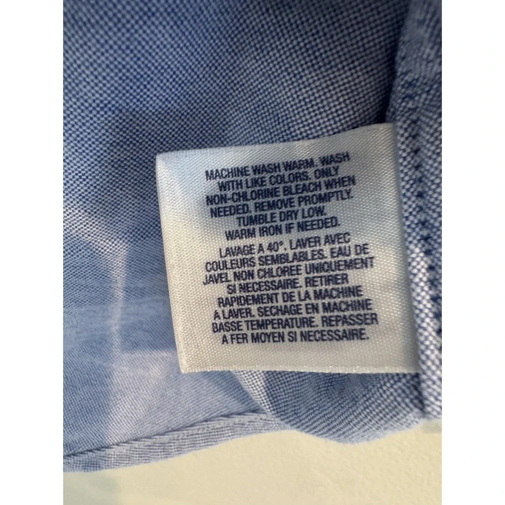 Ralph Lauren Shirt Boys 6 Blue Long Sleeve Button Down Cotton Big Pony Logo